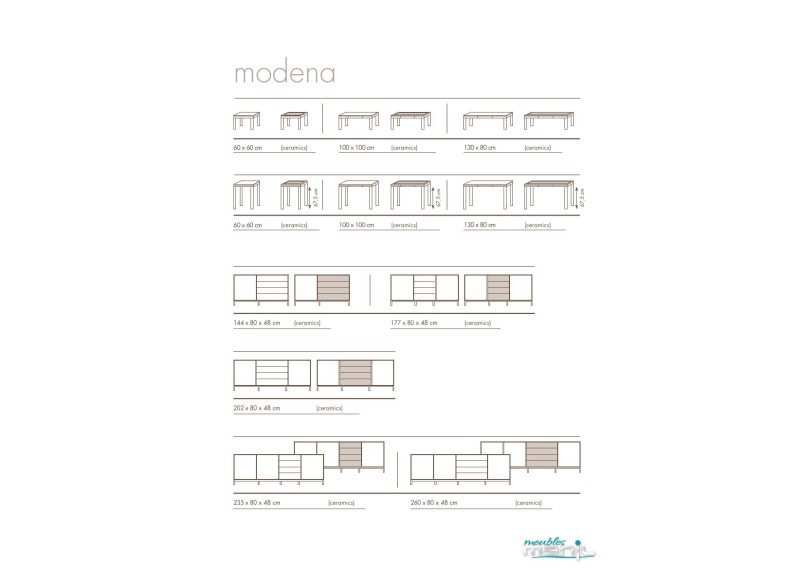 Salle à manger Modena