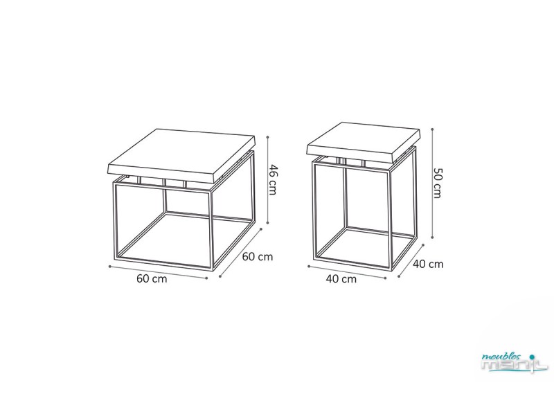 Duo de tables basses Aron