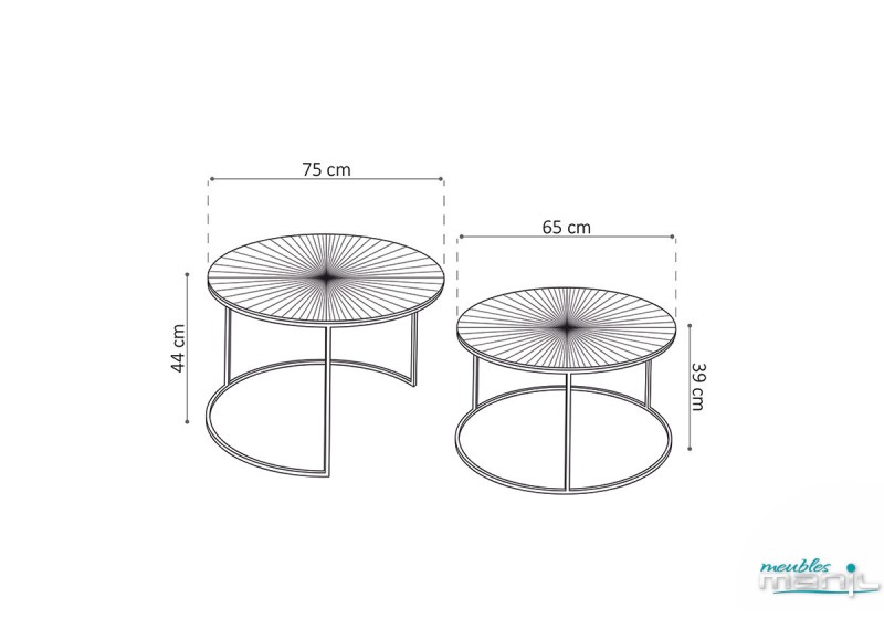 Duo de tables basses Livios