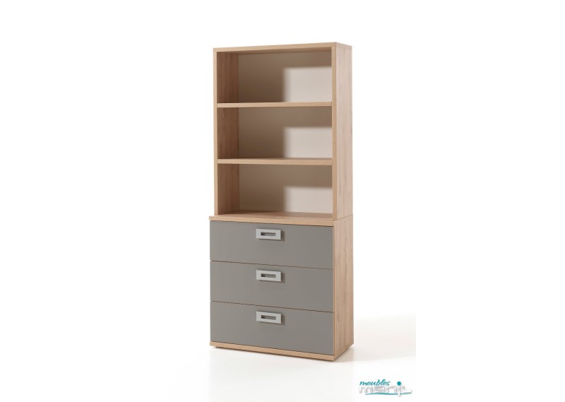 Commode avec étagères Jules