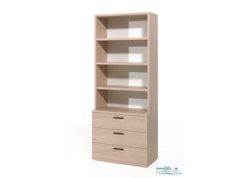 Commode avec étagères Hanna