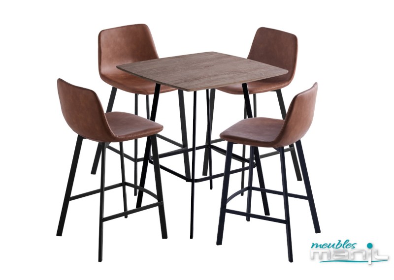 Table haute carrée