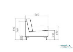 Canapé d'angle Lucca