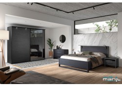 Chambre à coucher noire Rosie