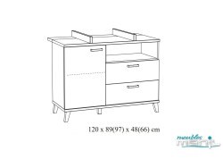 Chambre bébé Evy Blanc