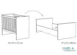 Chambre bébé Evy Blanc