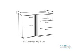 Commode bébé Camille